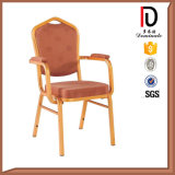 Aluminium Frame Action Back Hotel Chairs with Armrest