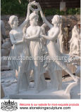 Three Graces Marble Sculpture with Top Quality (SK-2450)