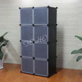 8 Cube Wardrobe with Black Color Body (FH-AL0030-8)