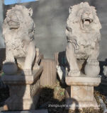 on Sale Great Quality Marble Lion Sculpture T-7148