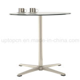Wholesale Leisure Metal Glass Club Cafe Dining Room Table (SP-GT101)