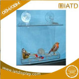 Slatwall Clear Plastic Acrylic House Feeder for Birds Food