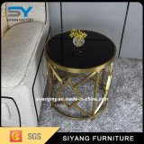 Office Coffee Side Table with Stainless Steel Leg
