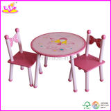 Children Kids Furniture Company- Wooden Table and Chairs (W08G076)