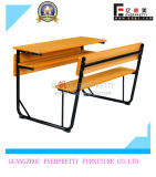 Metal School Furniture 2-Seater Desk Chair for Children (SF-08D)