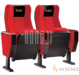 Comfortable Auditorium Hall Chair in Fabric and Plastic Shell Theater Seat