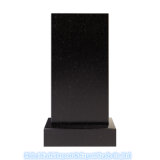 Polished Pure Black Granite Monument for Cemetery Memorials