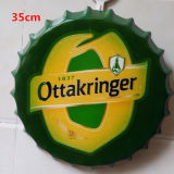 Diameter 35cm Metal Sign Bottle Cap Decorative Craft for Wall