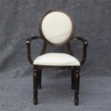 Antique Black Aluminum Armrest Louis Chair for Restaurant and Dining (YC-D04-01)