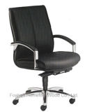 Wholesale Middle Back Swivel Boss Black Artificial Leather Chair (HF-CH026B)