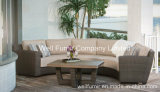 PE Rattan Furniture 4-PC Garden Sectional Wicker Sofa Set