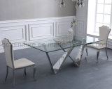 Morden New Design Stainless Steel Dining Table for Dining Room