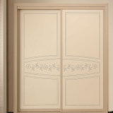 Oppein Modern Melamine White 2 Sliding Doors Wardrobe (YG21355)