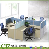 Fabric Desktop Panel 4 Seats Office Staff Table Modular Office Furniture