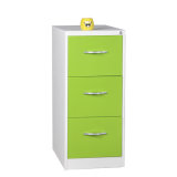 3 Drawers Metal The Outer Clasp Hands Filing Cabinet