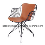 Classical Outdoor Stainless Steel Wire Chair with PU Pad