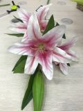 Decorative Flowers Lily Artificial Wedding Bouquets Home Decoration Fake Flower
