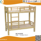 Preschool Solid Wood Furniture Children Wooden Double Bed