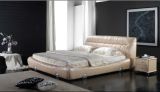 Leather Soft Bed, Simple Modern Design (6072)