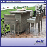Barstool Patio Flat Wicker Alum Bar Table Chair Outdoor Furniture (J374-Bar)
