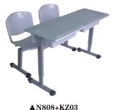 Double Plastic School Table and Chair N808+Kz03