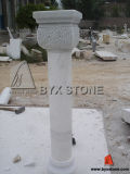 White Marble Roman Stone Pillar / Column for Indoor / Outdoor