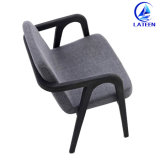 Sale Comfy Fabric Cushion Metal Furniture Wood Like Sofa Chair