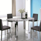 Stainless Steel Dinner Table with Marble Top