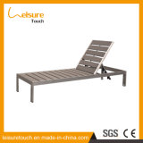New Style Gray High Degree Light-Fastness Plastic Wood Beach Swimming Pool Deck Chair