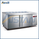 Ts1500 Salad Counter Working Table with Refrigerator Under