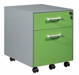 Mobile 2 Drawer Metal File Cabinet with Casters