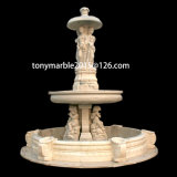 Statue Beige Marble Fountain for Garden Decoration (SY-F010)
