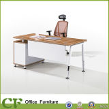 Steel Legs Executive Desk with Fixed Cabinet