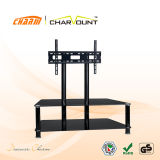 Classial 2 Tiers Tempered Glass TV Stand Sales (CT-FTVS-F102B)