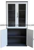 Fashion Style 4 Door Half Glass Metal Steel Iron Filing Cupboard/Cabinet