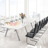 2017 Large Size Aluminum Legs Warm White Top Conference Table (HY-H02)