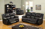 Contemporary Modern Black PU-Leather Sofa and Loveseat Living Room Set Multiple Color