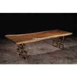 (SL-8304) Hotel Restaurant Home Dining Furniture Solid Wood Dining Table