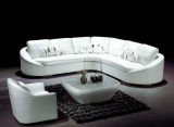 White Leather Sectional Sofa Hot Sales Corner Sofa