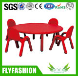 Good Quality Kids Study Round Plastic Table with Chair Set