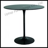 Elegant Black Glass Eero Saarinen Tulip Table (SP-GT348)