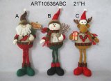 Standing Santa Snowman Reindeer Christmas Decoration Gift Craft