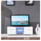 LED Shelves 2 Drawers Console Furniture TV Stand Unit Cabinet