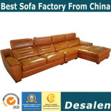 Best Quality L Shape Hotel Lobby Furniture Genuine Leather Sofa (A78-1)
