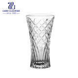 Engraved High Quality Stocked Glass Vase for Home and Wedding Decorations