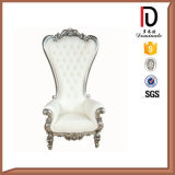 Exquisitely Carved Solid Wood Medium Back Throne Chair for Wedding (BR-LC038)
