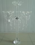 Crystal Candle Holder for Wedding Decoration with Seven Poster