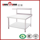 Stainless Steel Work Table with Single Deck Over Shelf