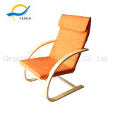 Beautiful Orange Color Fabric Wooden Furniture in Bedroom