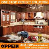 Oppein Italy Luxury Cherry Solid Wood Kitchen Cabinet Design (OP14-123)